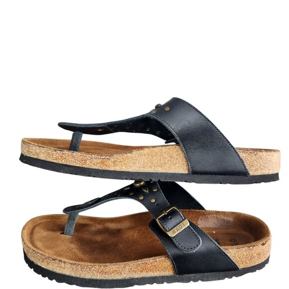 Naot Womens Leather Studded Sandals Size 42 Black & Brown - Picture 5 of 7